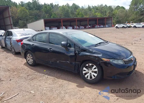 2012 Honda Civic Lx z USA, uszkodzony, nr VIN 19XFB2F51CE059363